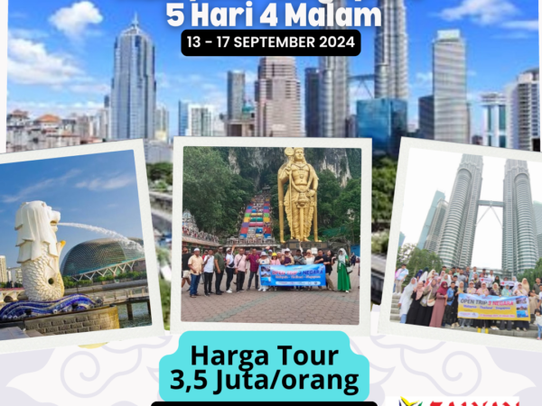 Tour Malaysia - Singapore 5 hari 4 malam (13-17 Sept 2024)