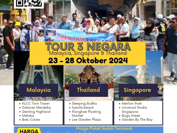 Tour 3 Negara Asia 6 hari 5 malam (23-28 Oktober 2024)