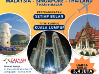 Malaysia Thailand Singapore 7 hari 6 malam