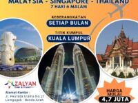 Malaysia Thailand Singapore 7 hari 6 malam